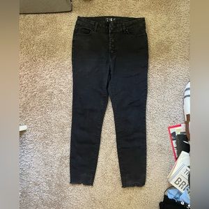 Black jeans full buttons in front